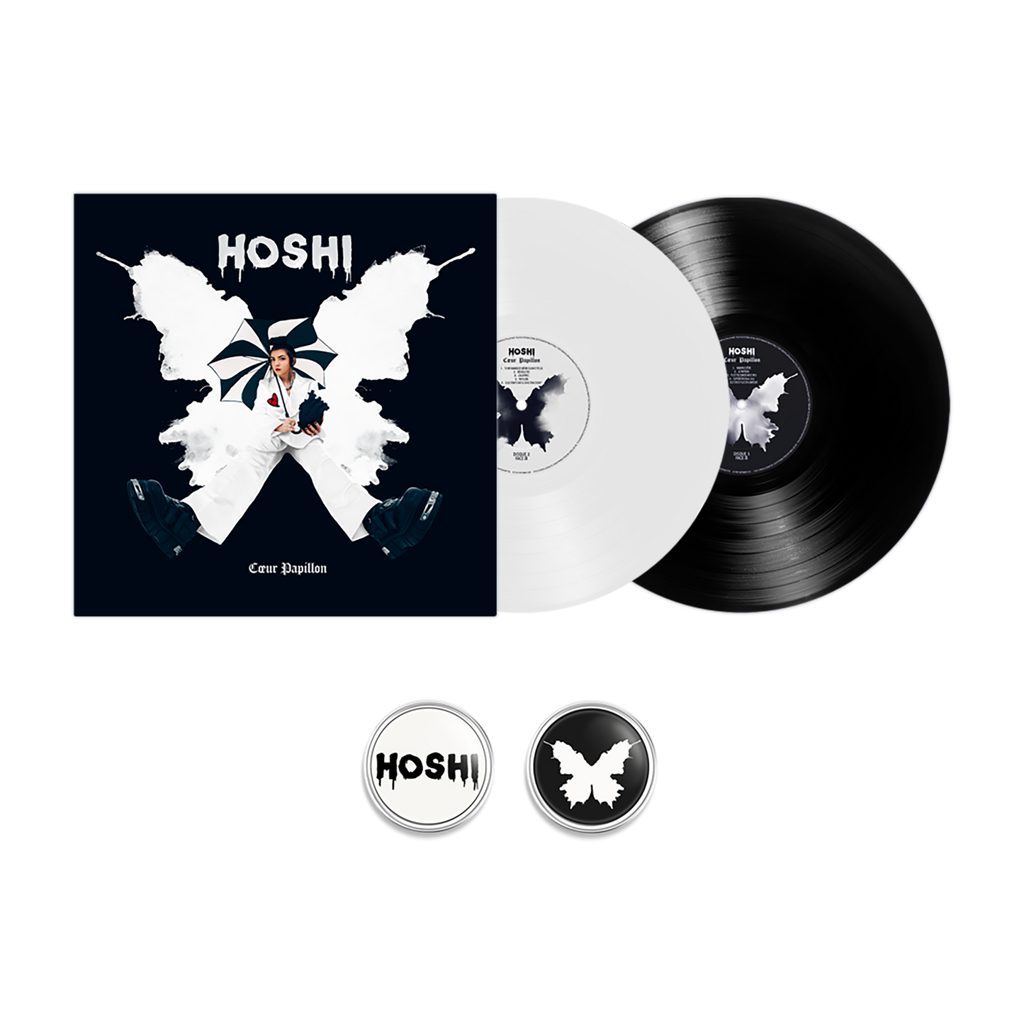 PACK "CŒUR PAPILLON" (VERSION DOUBLE VINYLE)