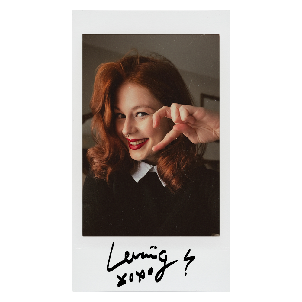 Polaroid dedicacé - Lenaig