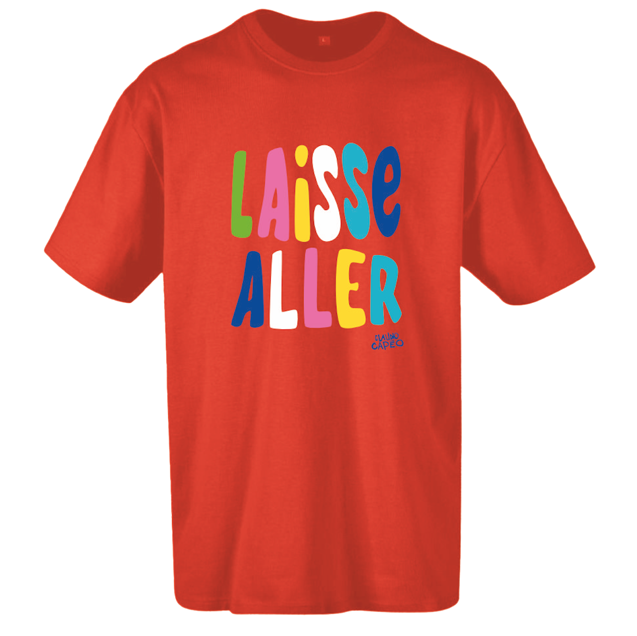 T-shirt Enfant « Laisse aller » orange