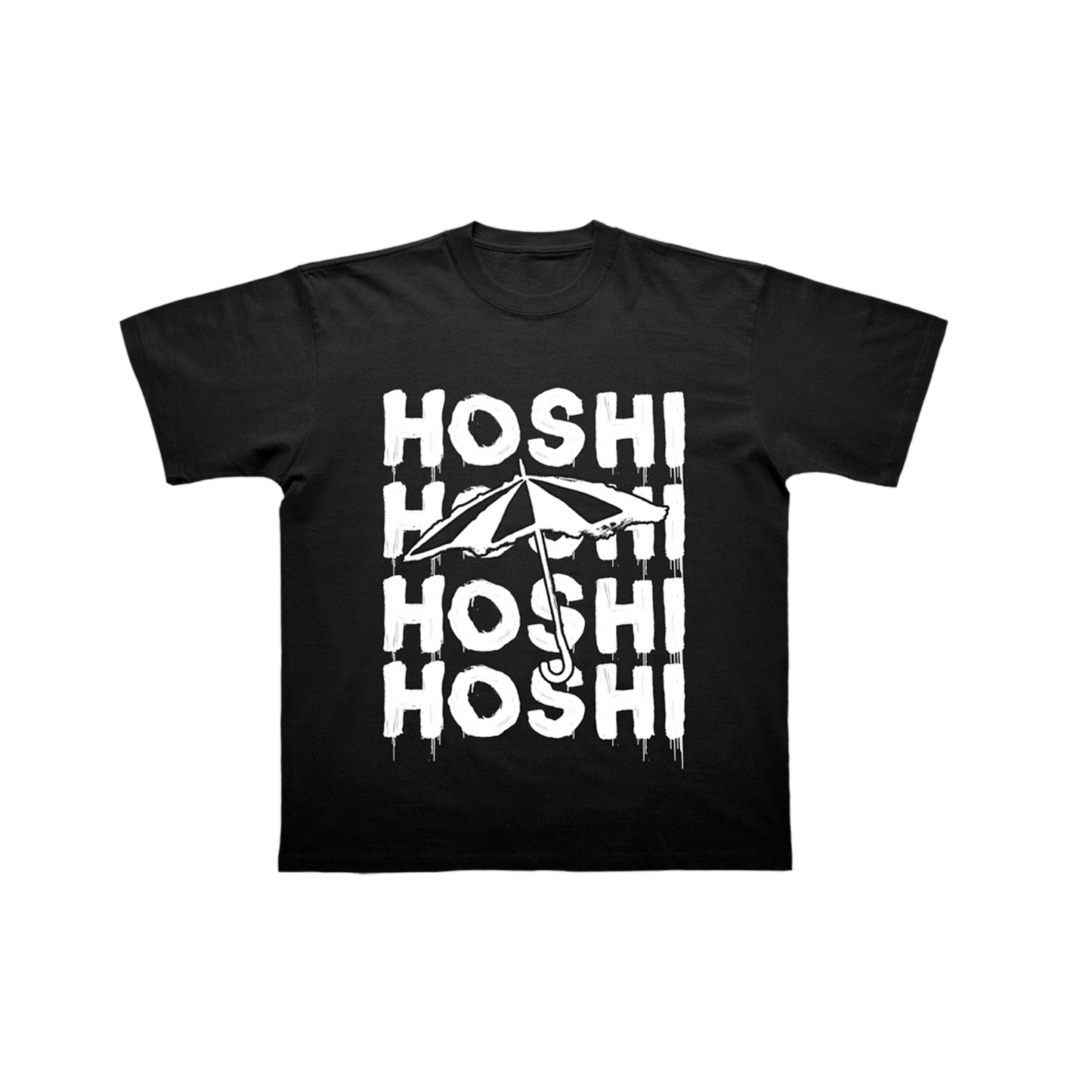 T-SHIRT "CŒUR PARAPLUIE" NOIR