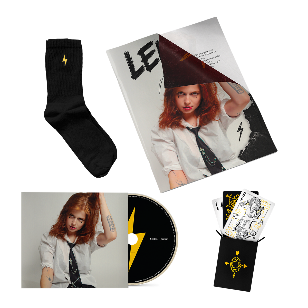 Pack CD + Jeu de cartes + Chaussettes + Fanzine offert (série limitée 300 ex)