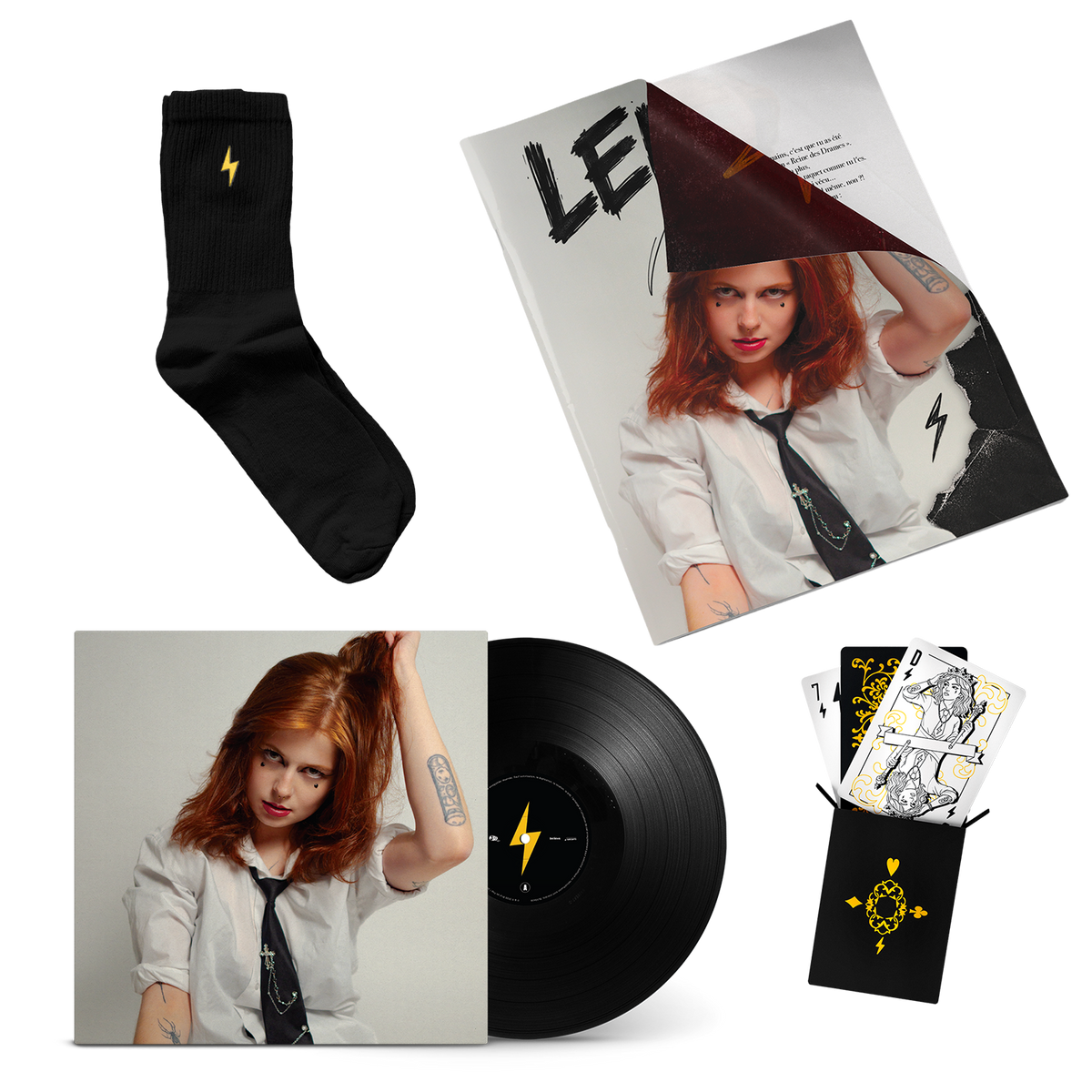 Pack Vinyle + Jeu de cartes + Chaussettes + Fanzine offert (série limitée 300 ex)