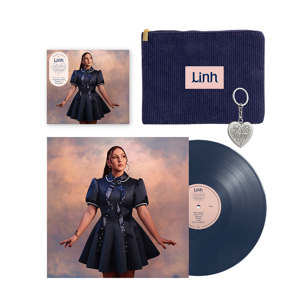 Pack CD+Vinyle « Boîte à musique » - CD+Vinyle + porte-clé + trousse