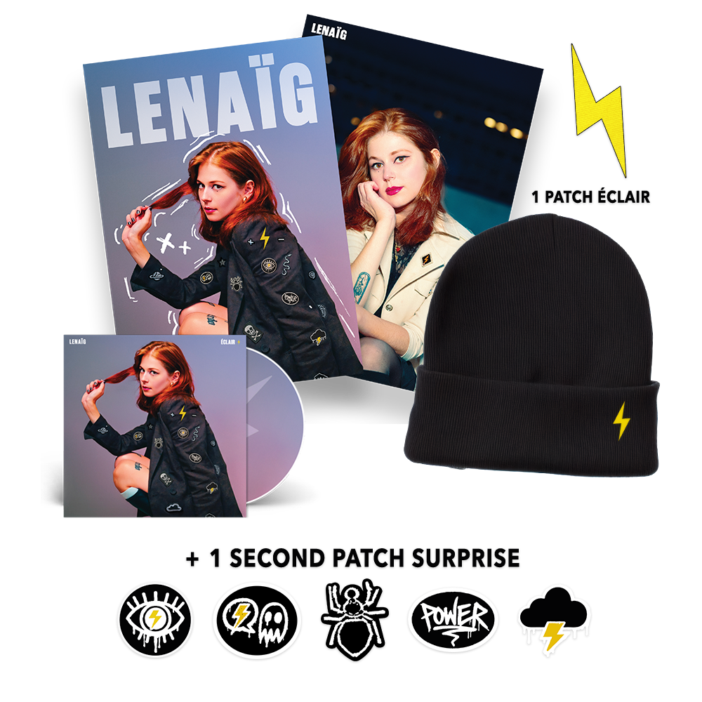 Super Pack : CD + Patch surprise + Patch éclair + Bonnet + Affiche