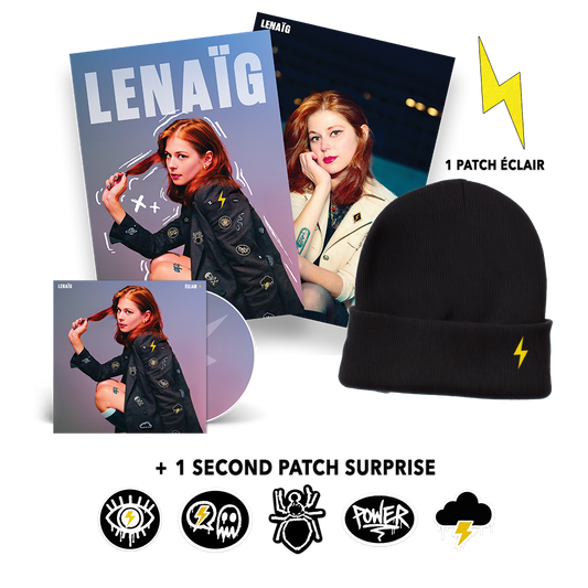 Super Pack : CD + Patch surprise + Patch éclair + Bonnet + Affiche