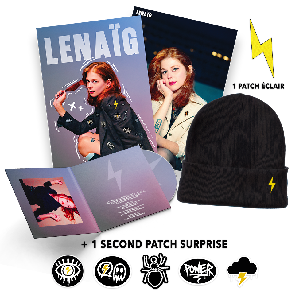 Super Pack : CD + Patch surprise + Patch éclair + Bonnet + Affiche
