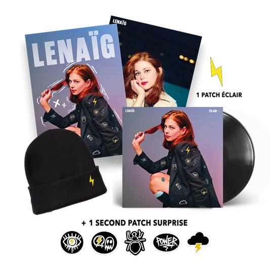 Super Pack Vinyle + Patch surprise + Patch éclair + Bonnet + Affiche